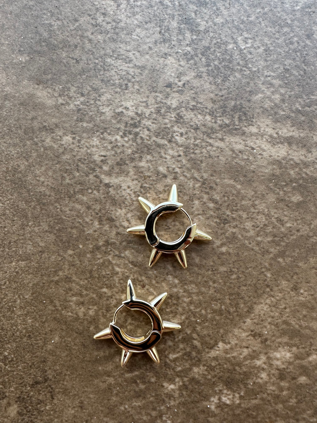 Spikey Hoop Earrings