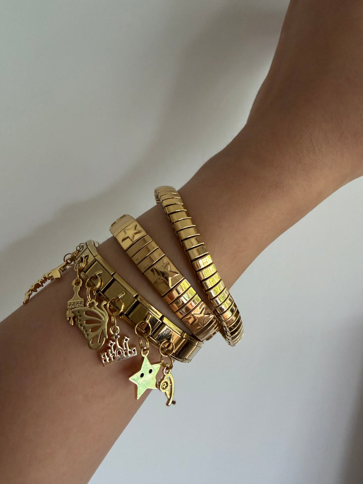 Jeweled strap bracelet