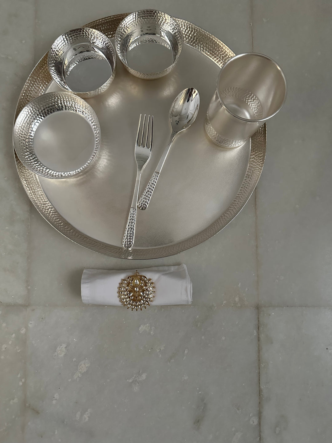 Silver plated dinner set