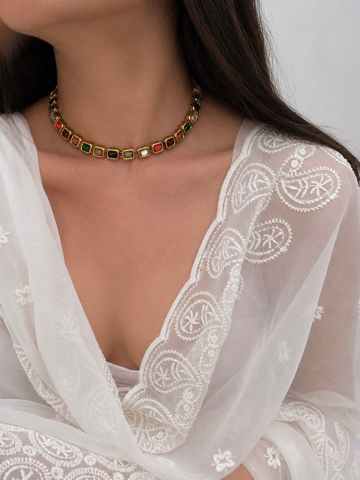 Navratan classic choker