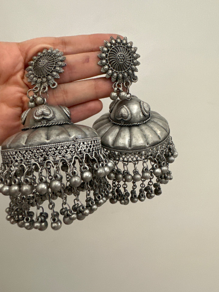 Beida tribal jhumki earrings