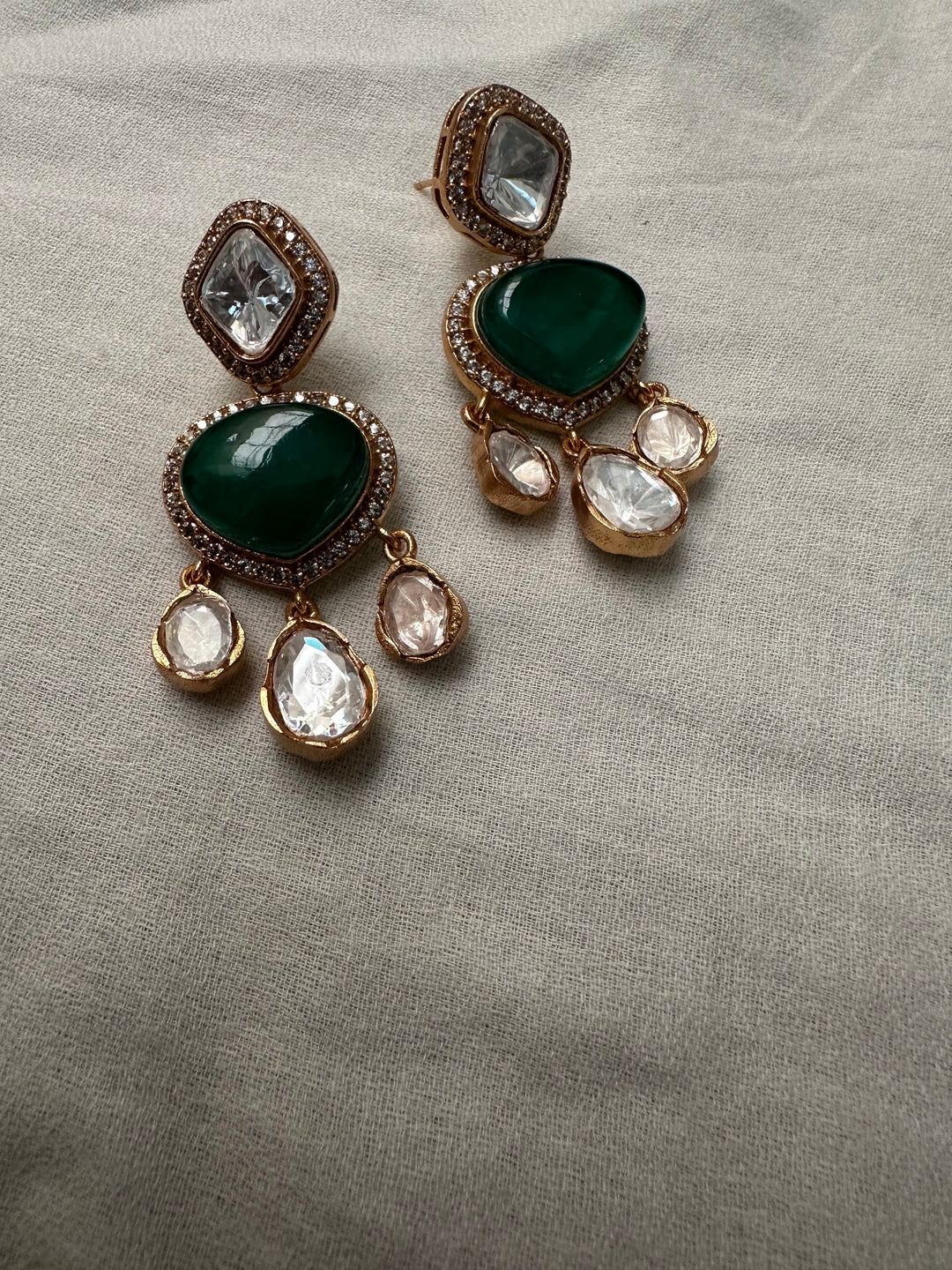 Raya Green Earrings