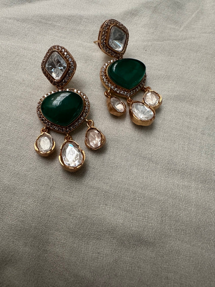 Raya Green Earrings