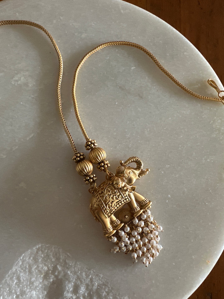 Haathi moth necklace