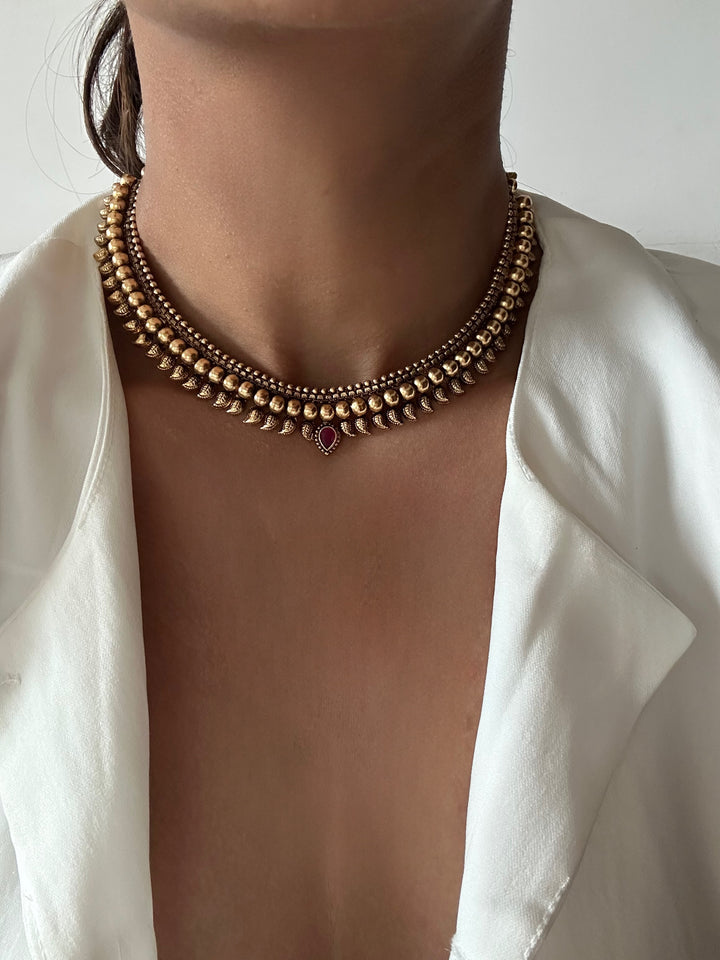 Kritha onam necklace set