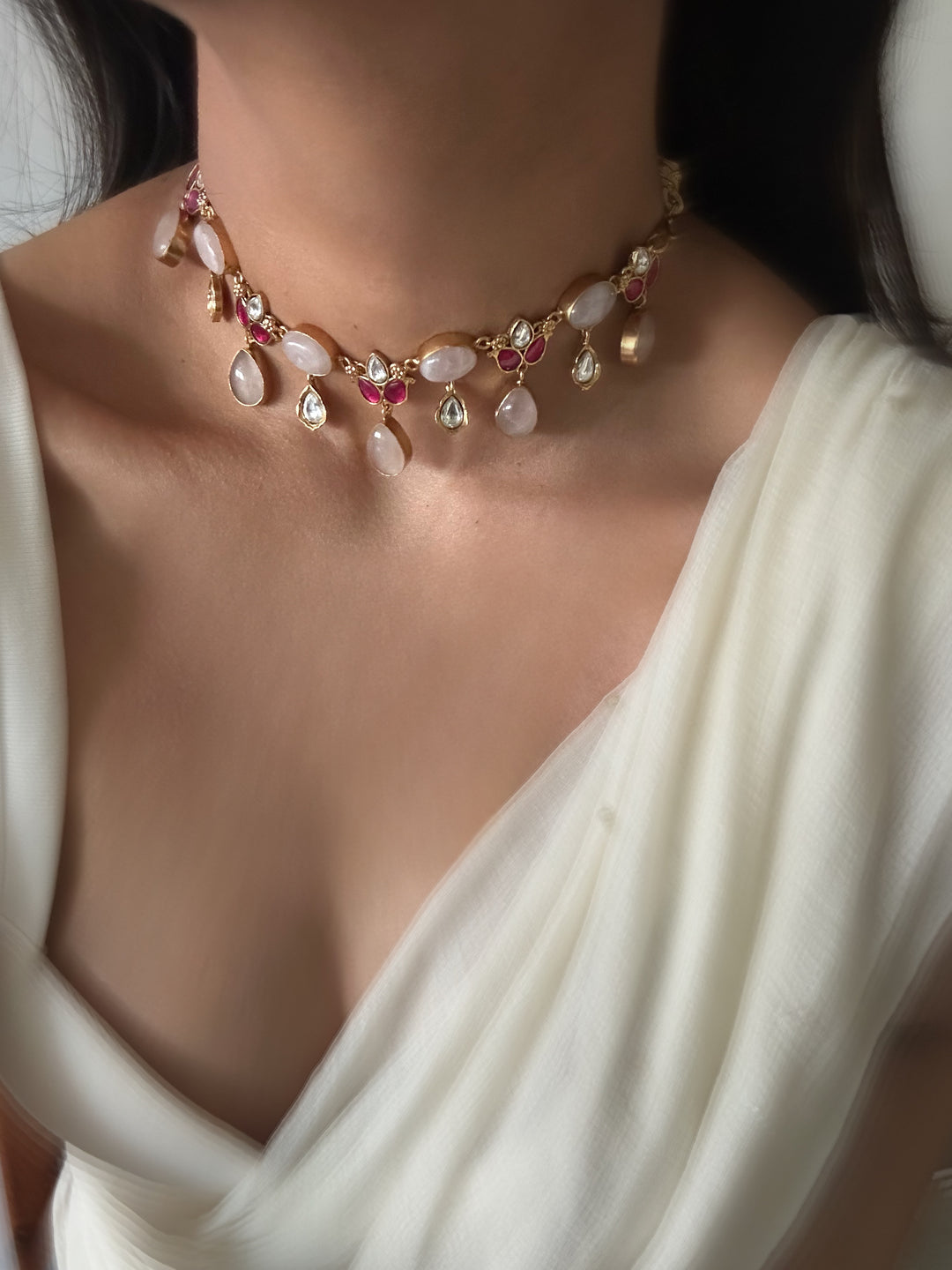 Rosa pink necklace
