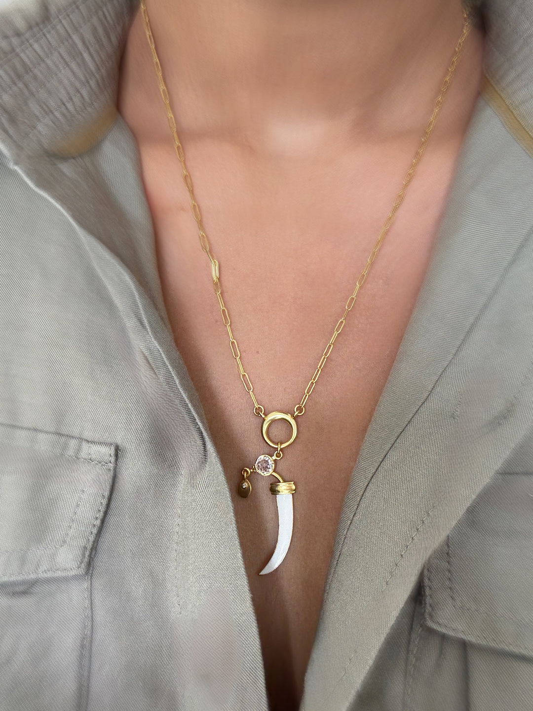 Talisman fang necklace