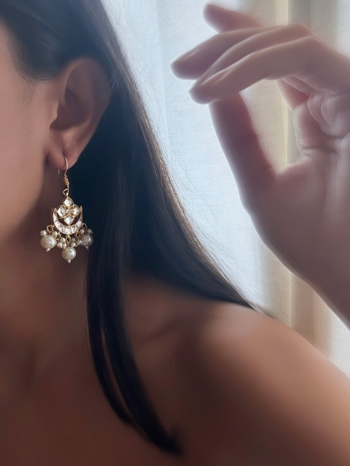 Vijay Milky Earrings