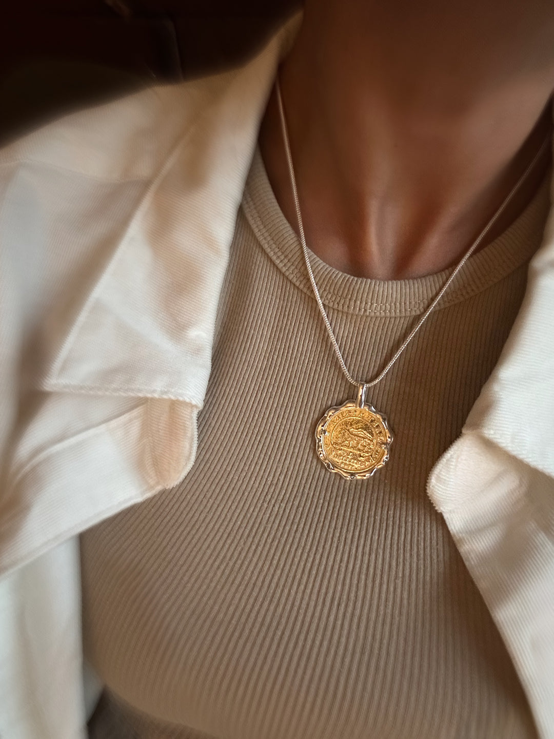 Vintage coin necklace