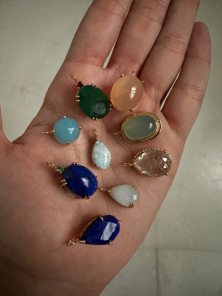 Everyday semi precious pendant