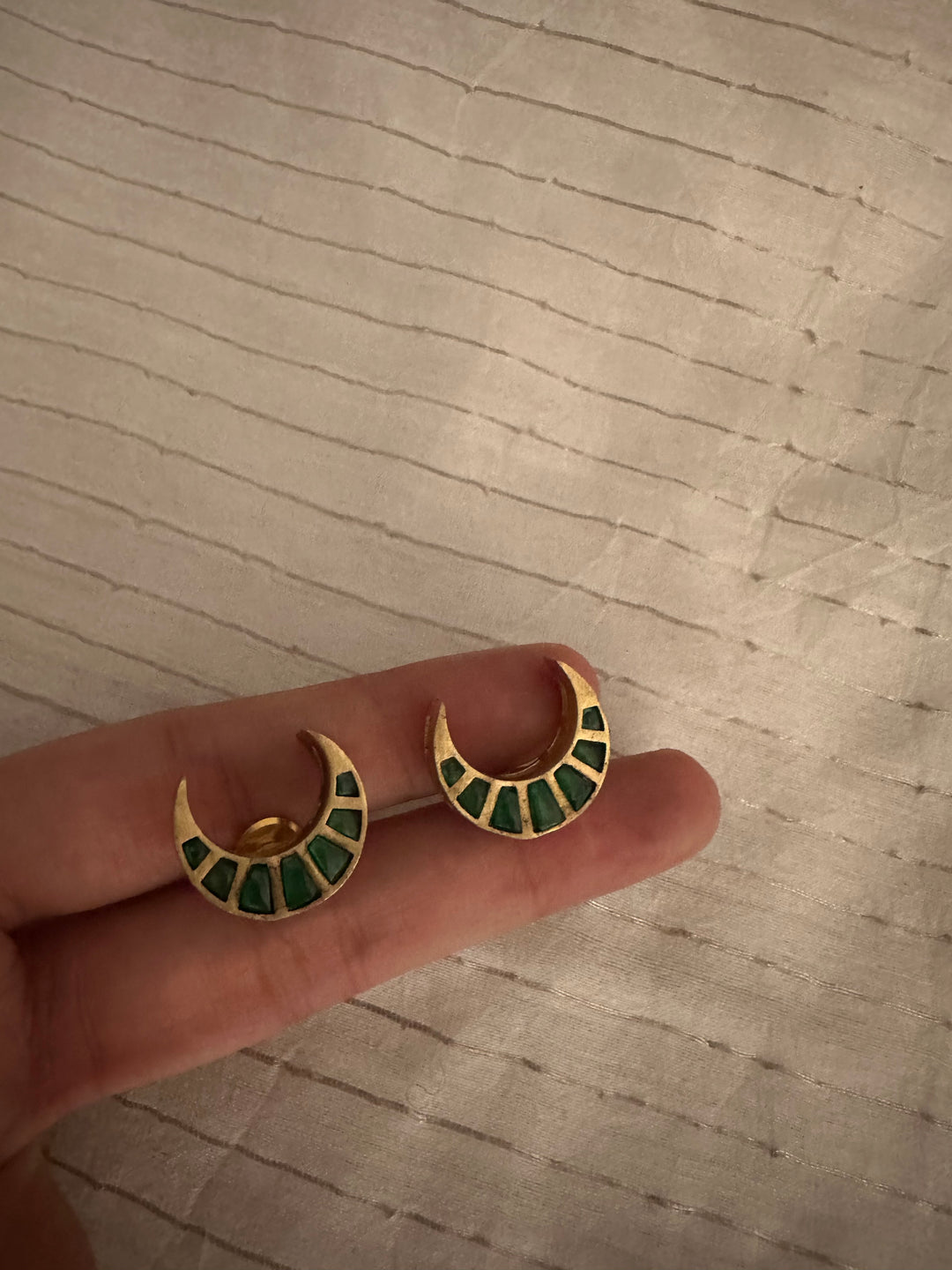 Mughal moon earrings