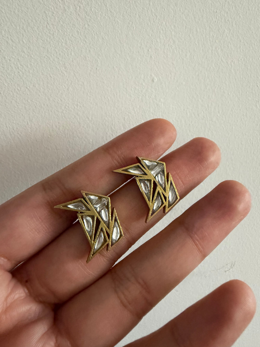 Edgy stud earrings