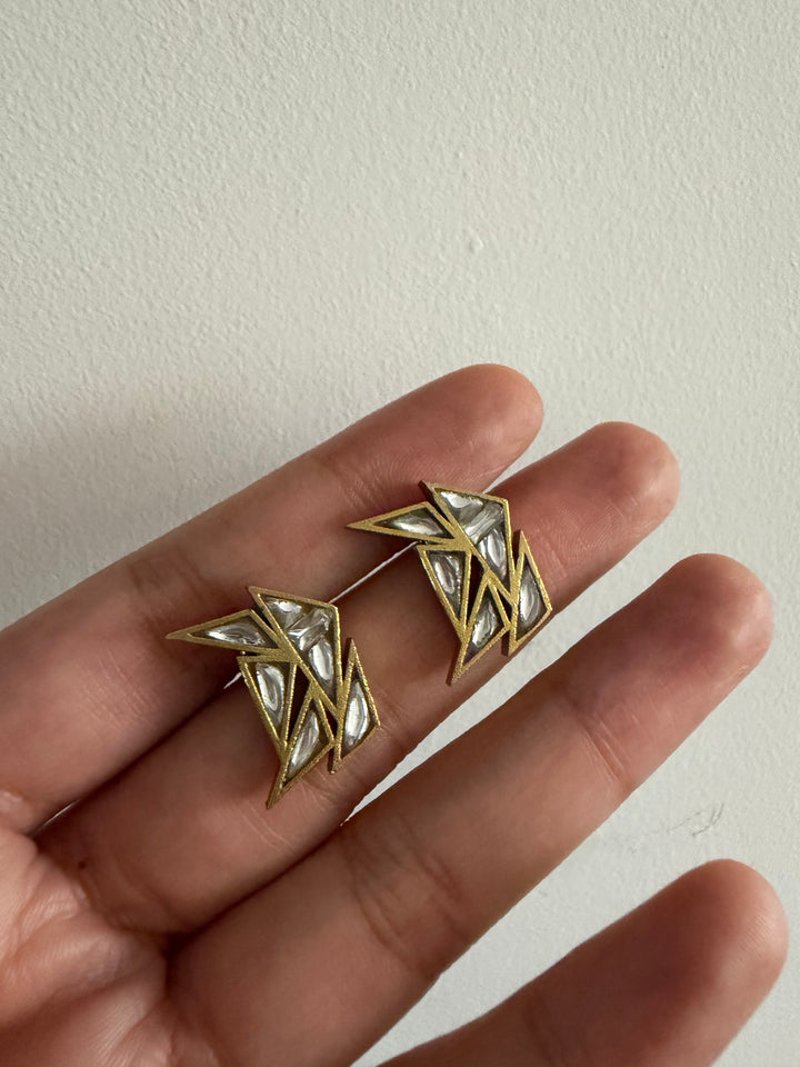 Edgy stud earrings