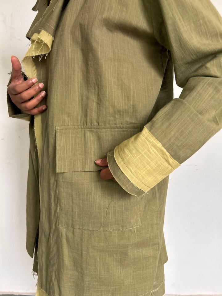 The olive coatdress