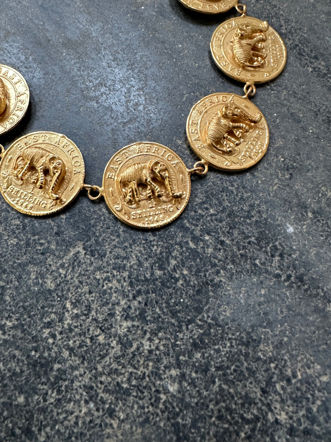 Ele coin choker necklace