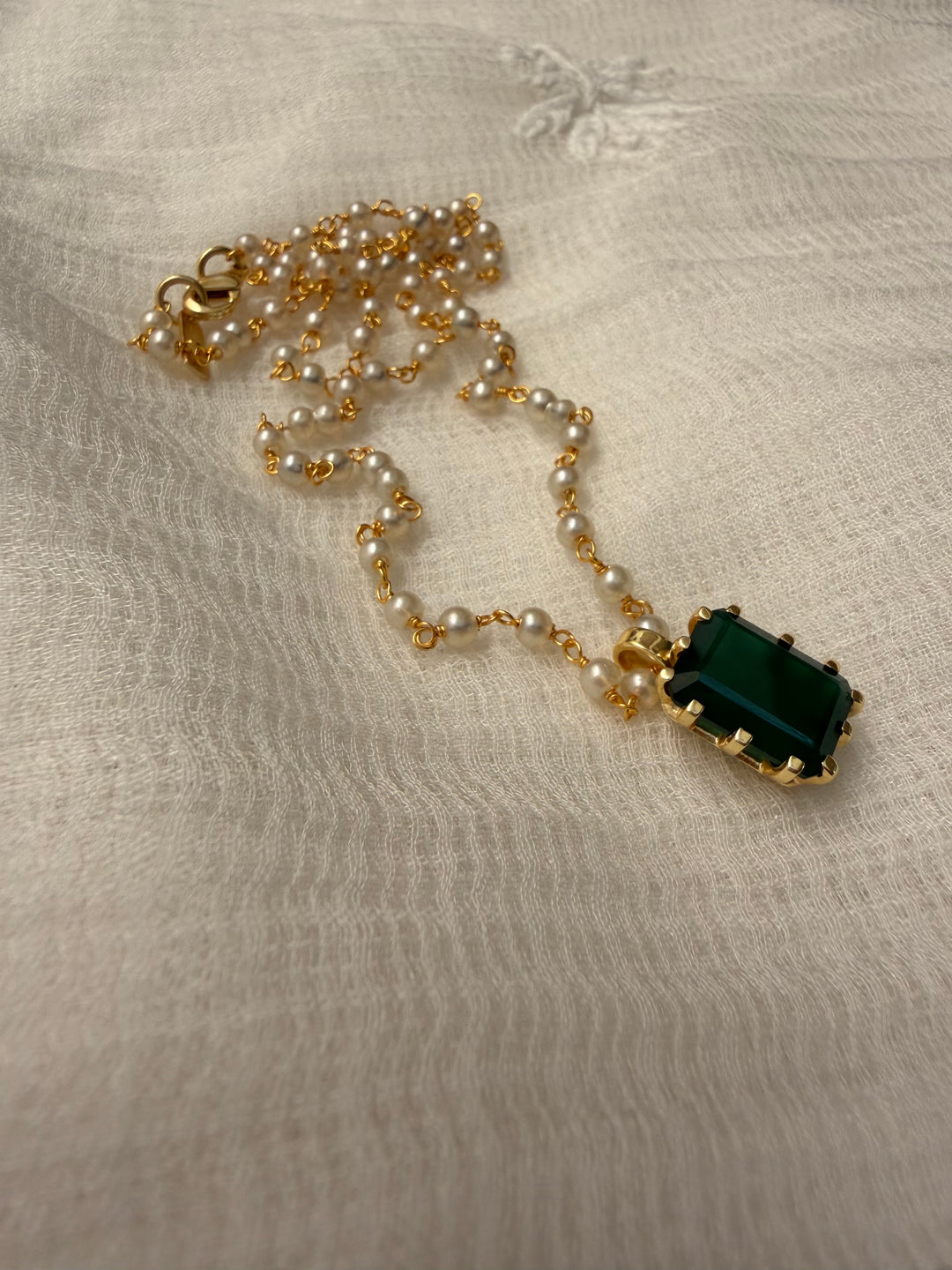 Celestial green necklace