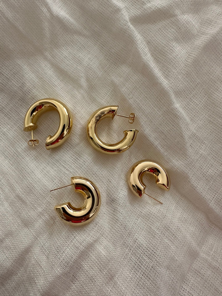 Everyday Chunky Hoop Earrings