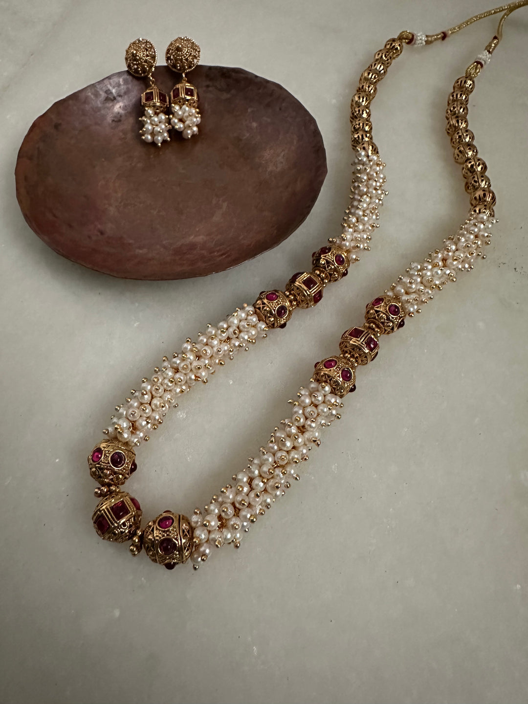 Motijad mala necklace set