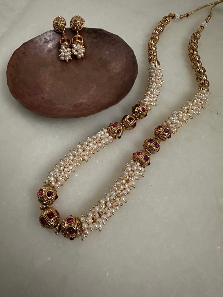 Motijad mala necklace set