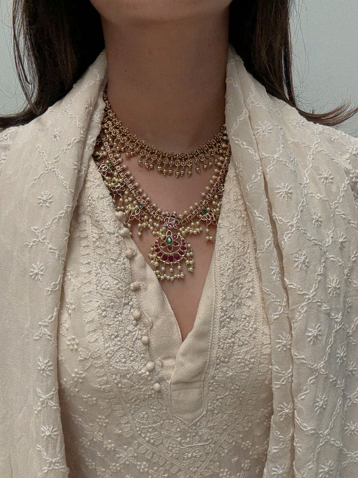 Rudrakshi devi necklace set