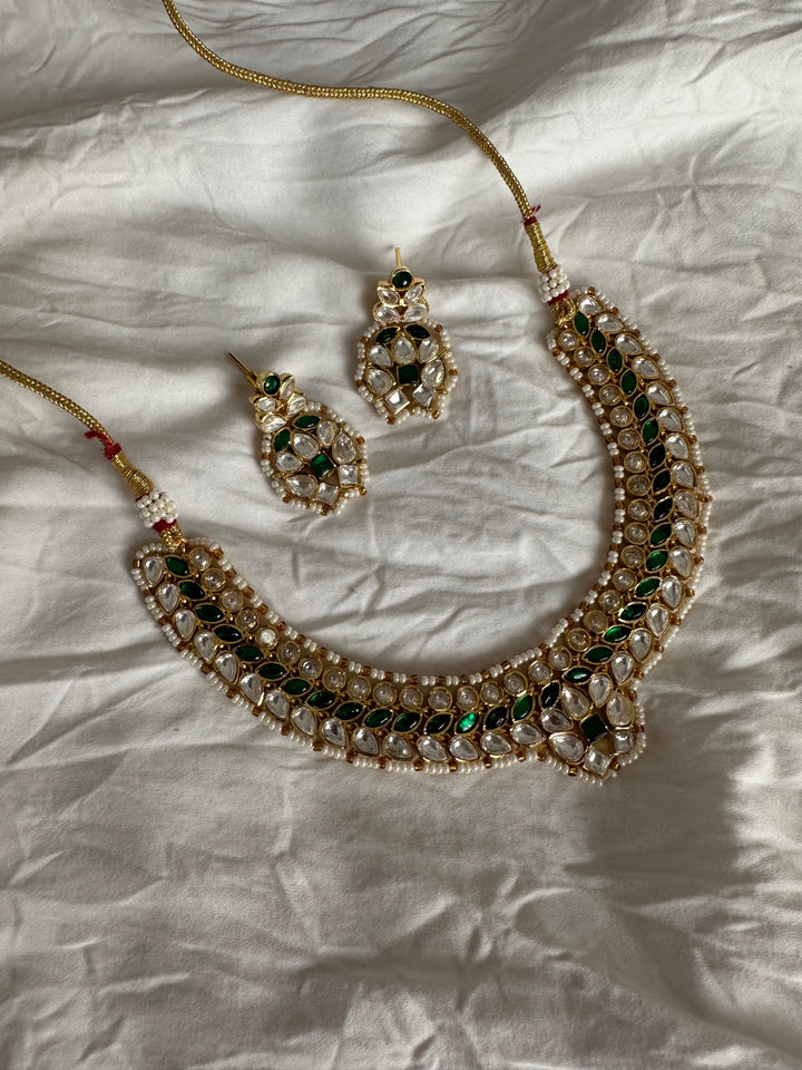 Shreeja Green Necklace Set