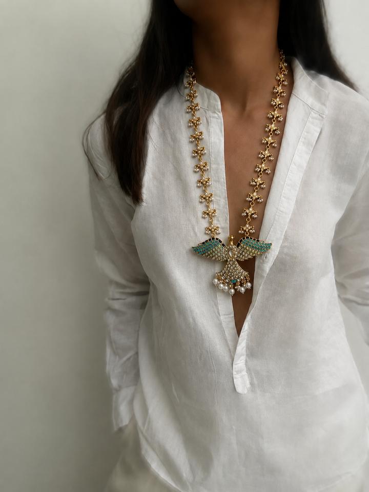 Eagle mogra necklace