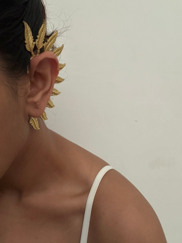 Leaf Cuff Earrings