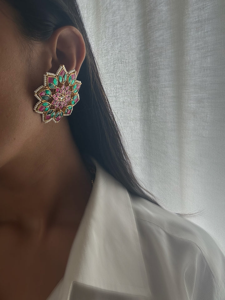 Festive Lotus Earrings