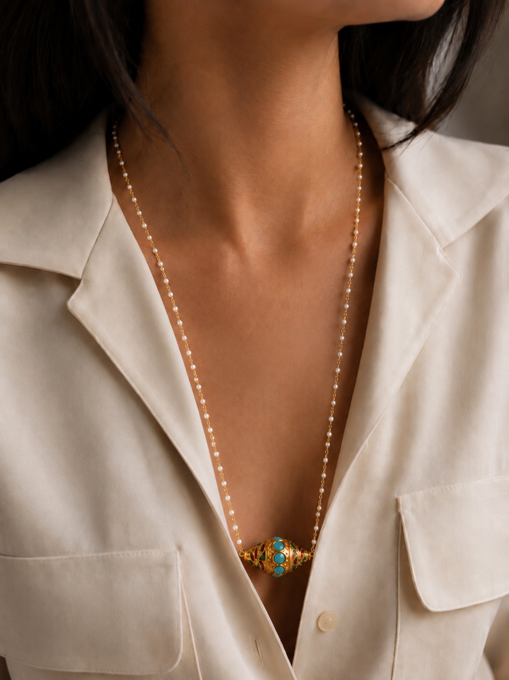 Bonsho dhol necklace