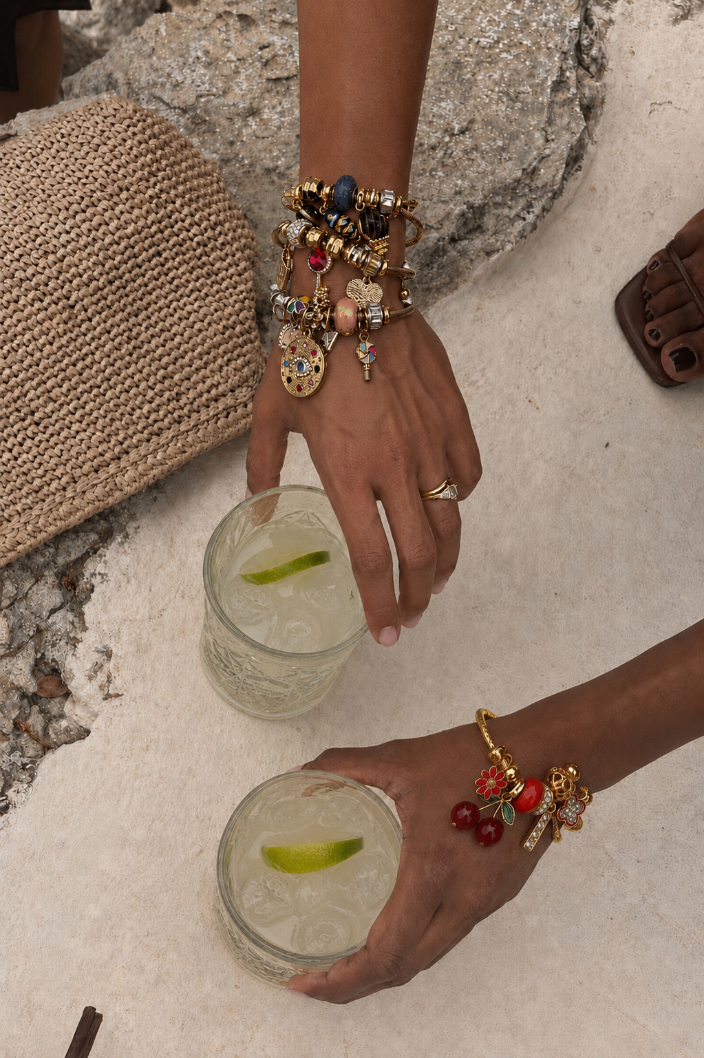 Mediterranean charm bracelet