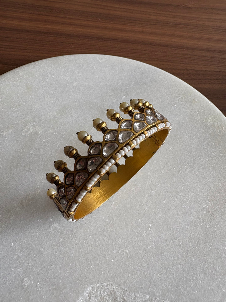 Antique Kundan Bracelet Stack