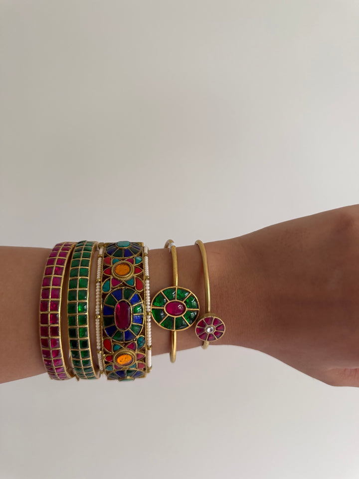 Gayatri stack of bangle bracelet