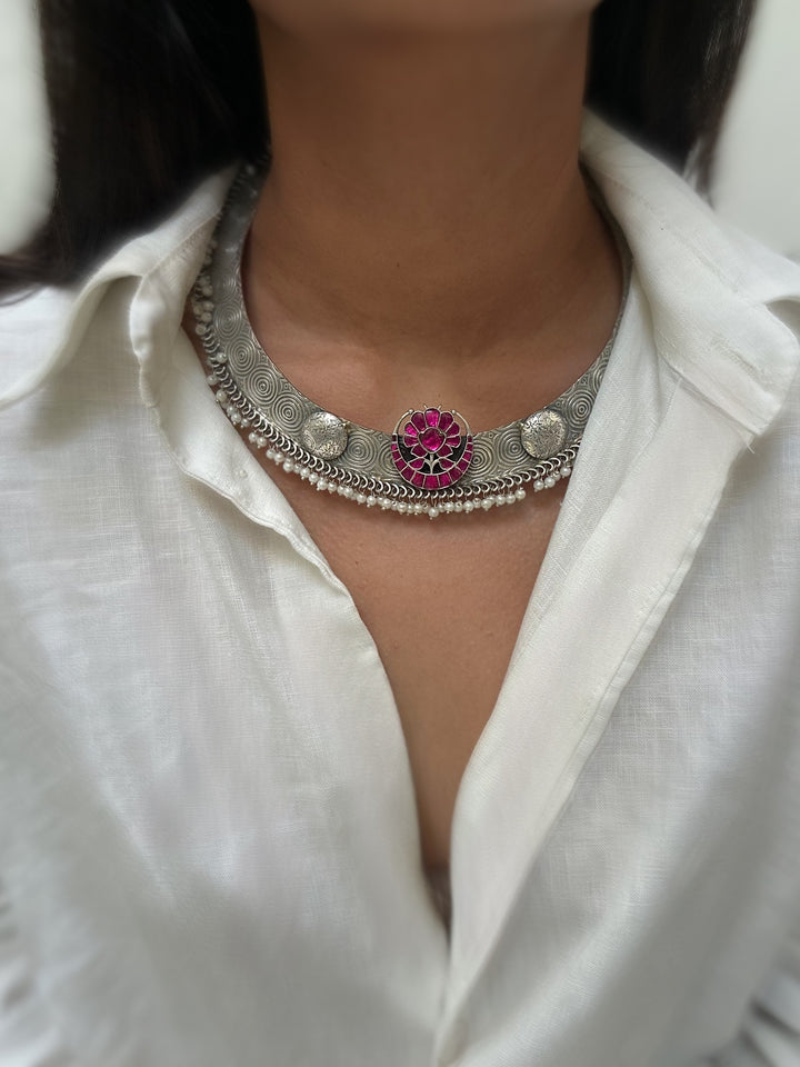 Lotus tribe Hasli necklace set