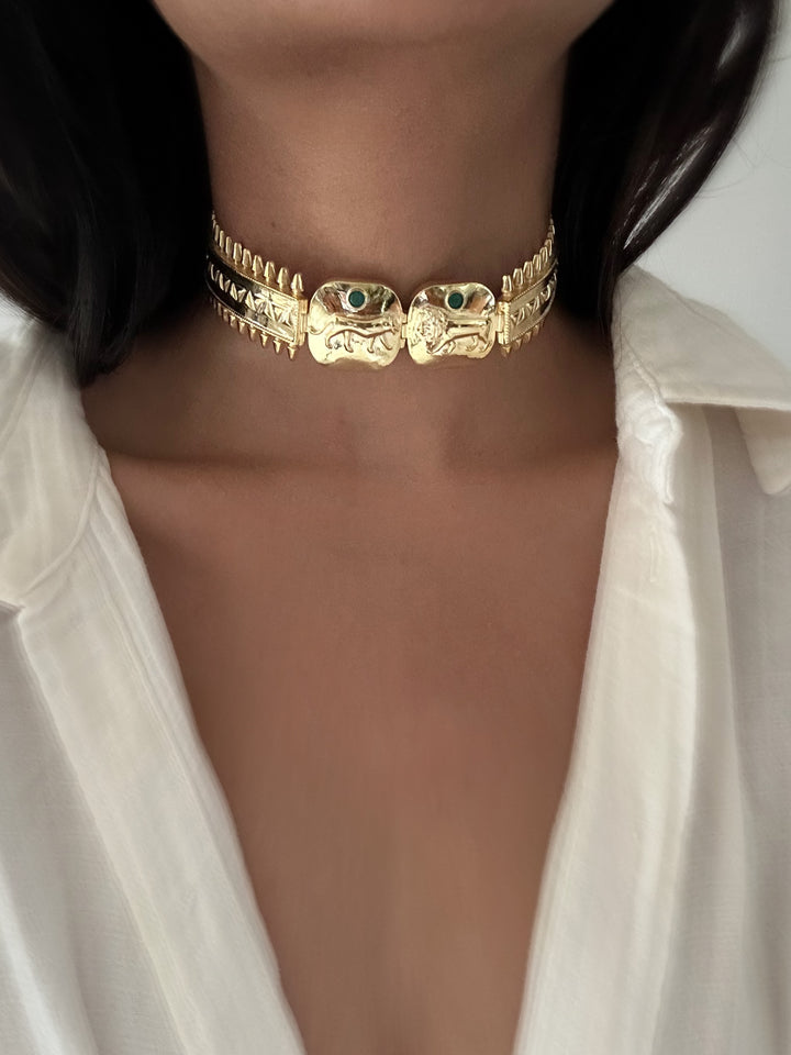 Echoes of the wild choker necklace