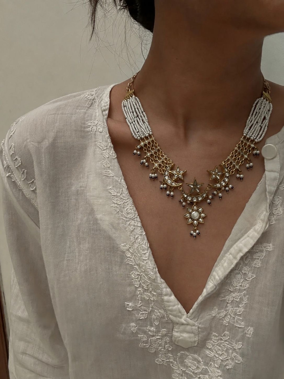 Chaand Sitara Necklace Set