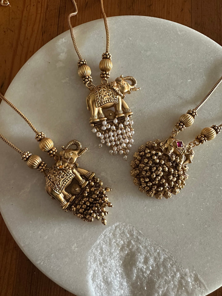 Haathi moth necklace