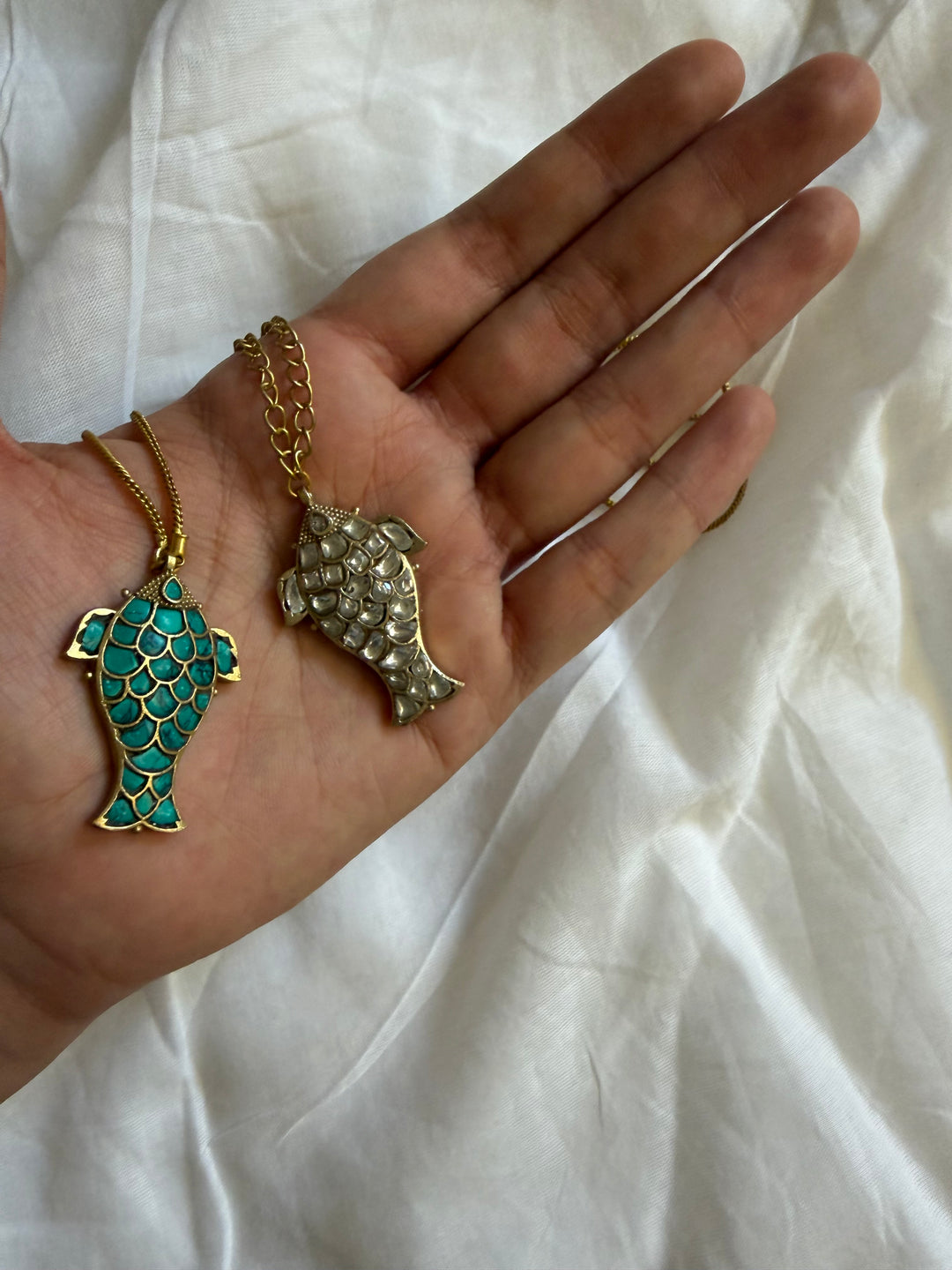 Fish world necklace