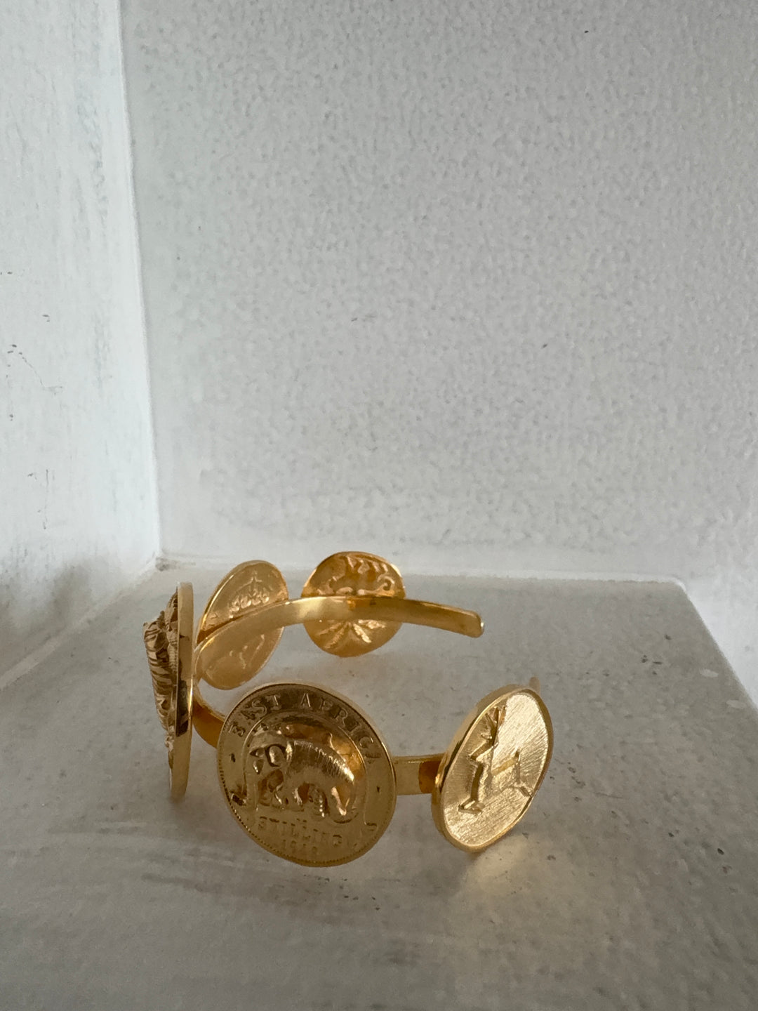 Majestic tiger coin bracelet