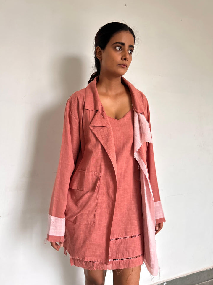 The blush coatdress