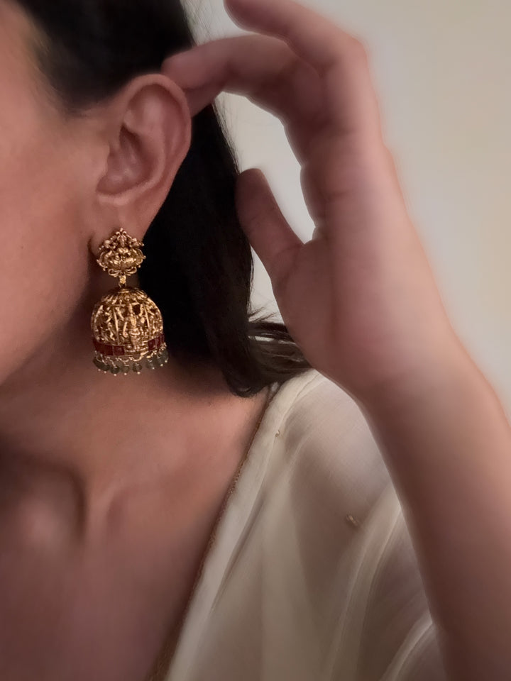 Amanza temple earrings