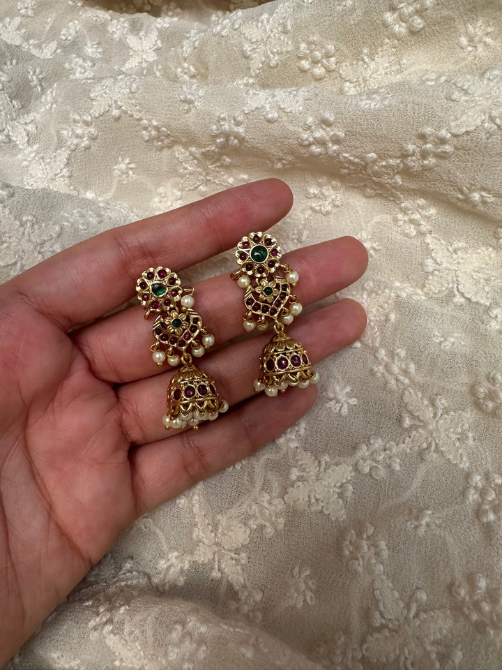 Rudrakshi temple necklace