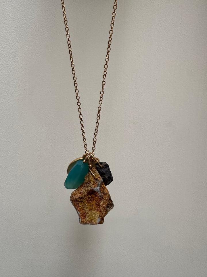 Aqua Rock Necklace