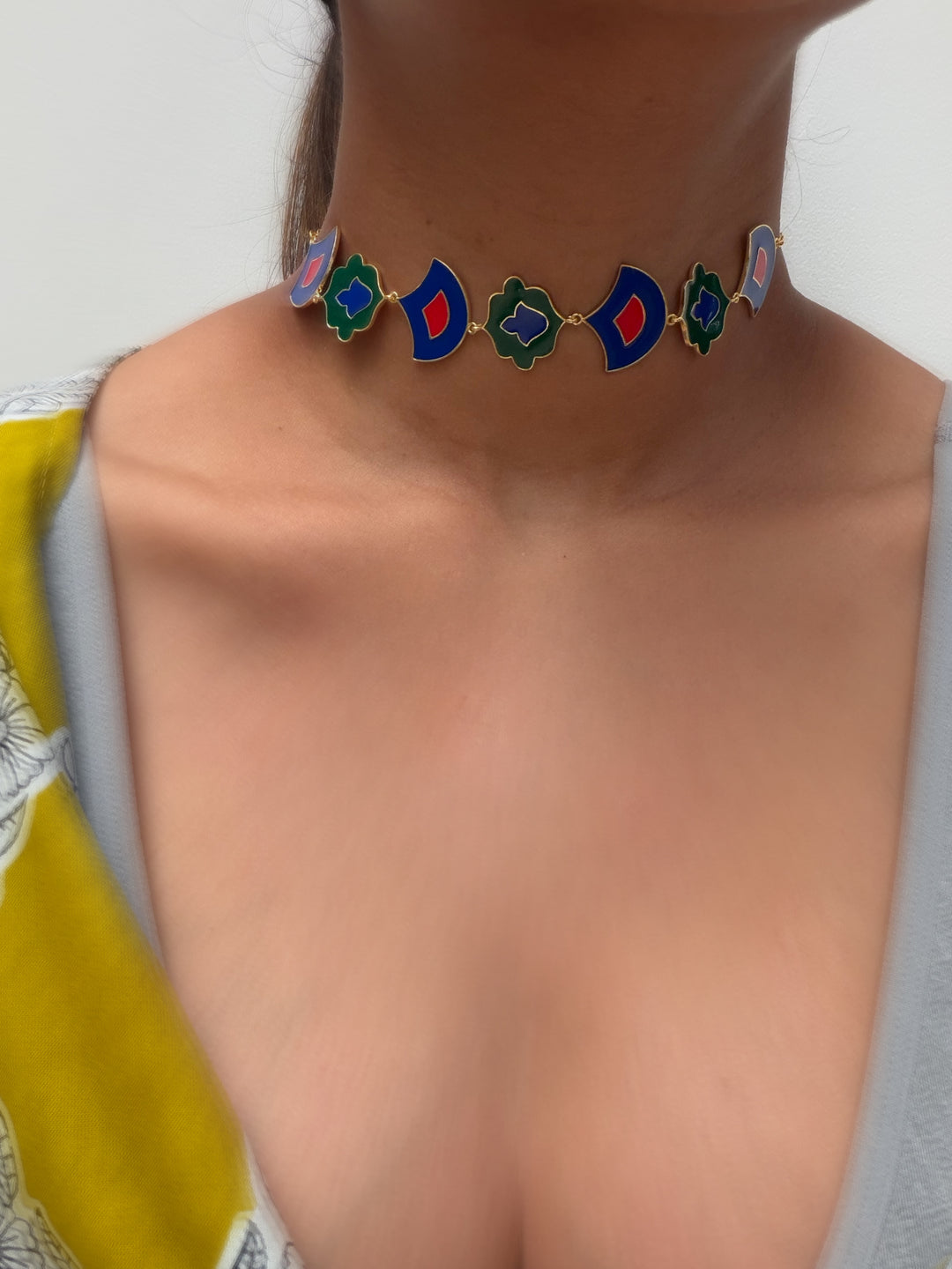 Jaipur deco choker necklace