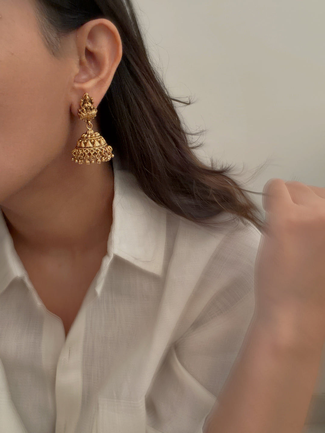 Devi drip jhumki earrings