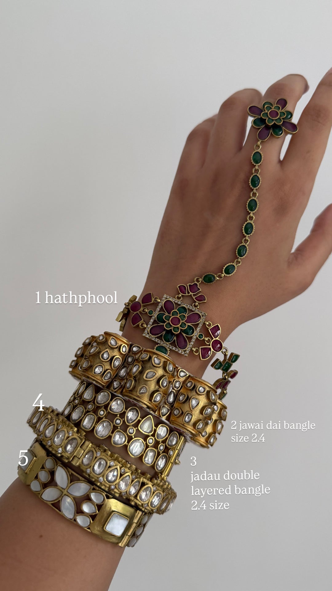Noorani stack of bracelet
