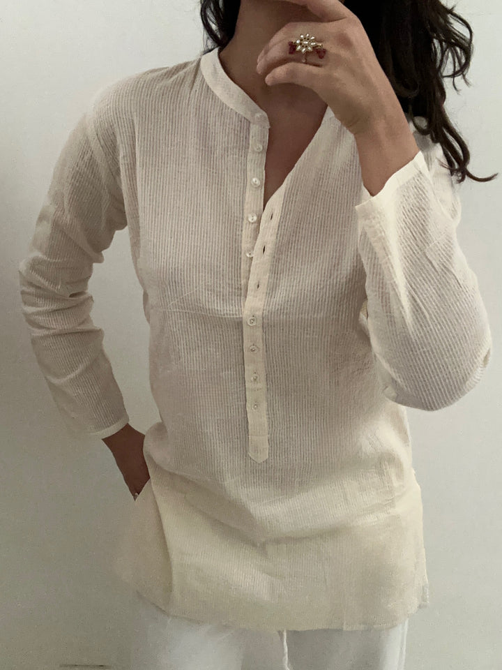 Rani pintucks kurta