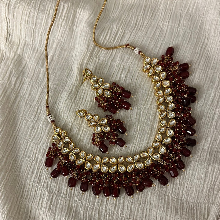 Cherry Kundan Necklace Set