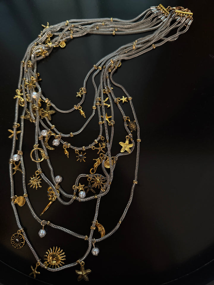 Multi layer sivana necklace