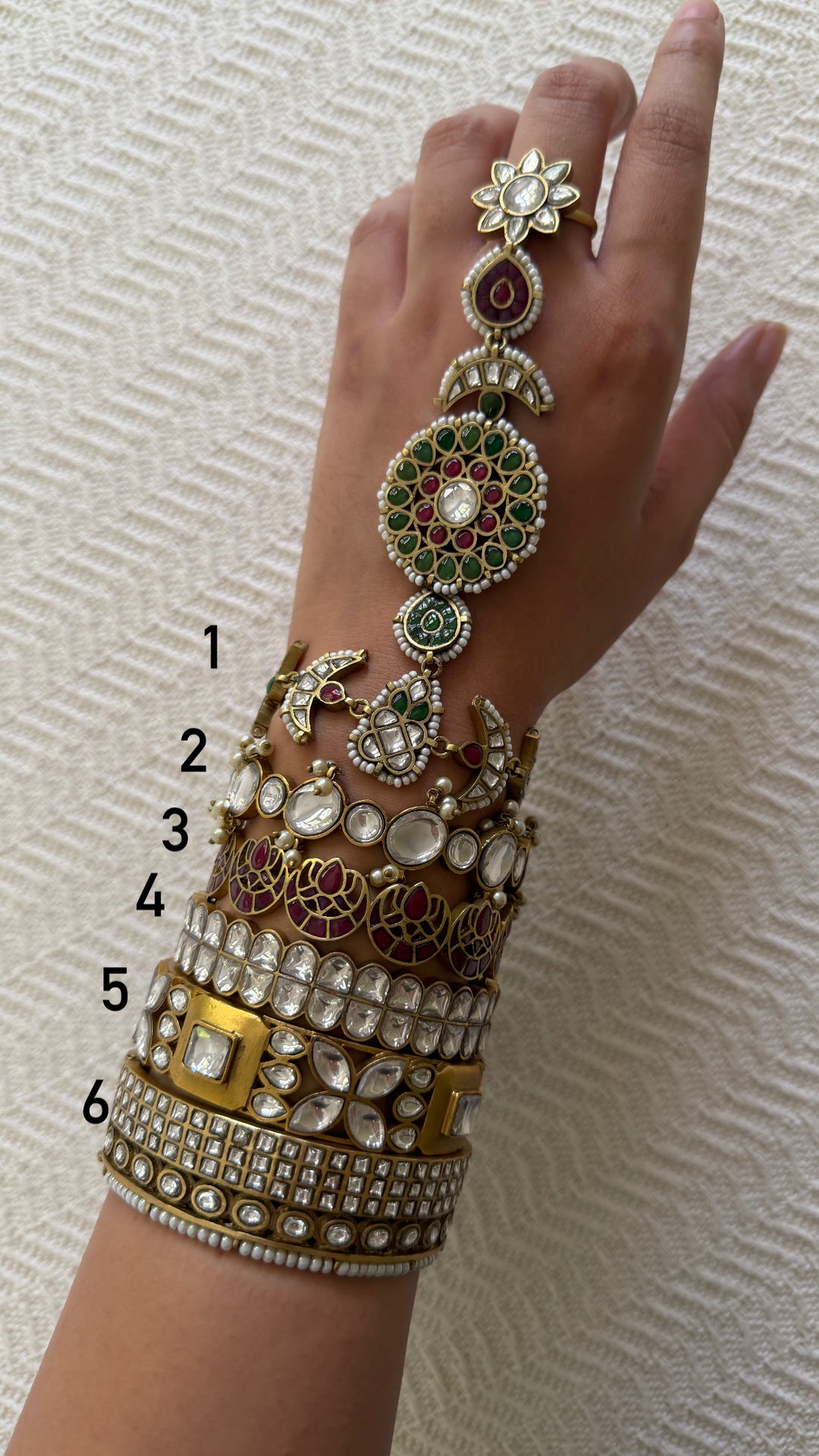 Noorani stack of bracelet