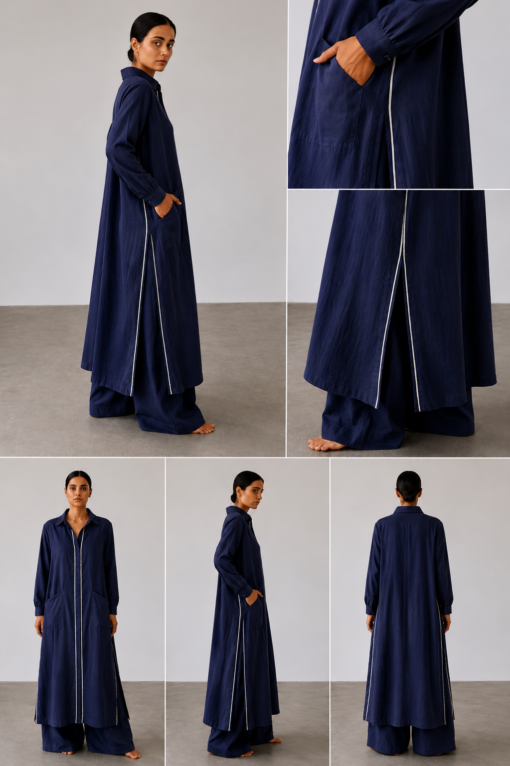 Amaya indigo kurta set